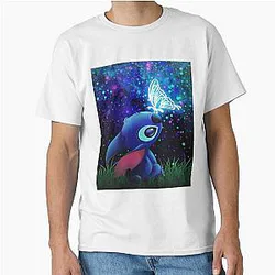 Stitch Butterfly Starry Sky Classic T-Shirt