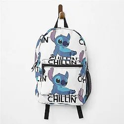 Stitch Chillin Gift For Fans Gift Halloween Thanksgiving Christmas Day Backpack