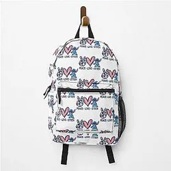 Peace Love Stitch Backpack
