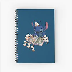 Stitch tells story to ducks Spiral Notebook
