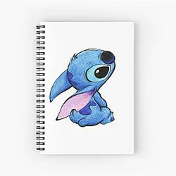 Cute Stitch Spiral Notebook