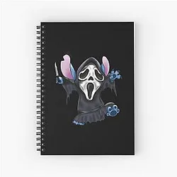 Ghostface Stitch Spiral Notebook