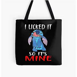 I Licked It So Its Mine Stitch All Over Print Tote Bag