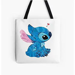 Heart All Over Print Tote Bag