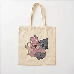 Angel and Stitch Cotton Tote Bag