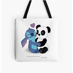 Stitch and Panda All Over Print Tote Bag