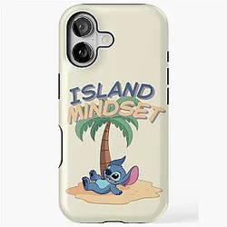 Stitch Tropical Minimal Design Inspired Fan Art iPhone Case