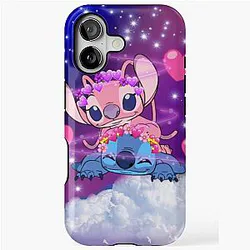 Stitch and Angel iPhone Tough Case