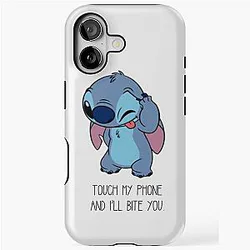 Don't touch my phone or I'll bite you iPhone Tough Case