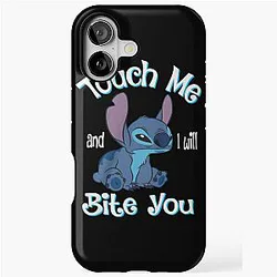 Lilo and I Touch Me or I Bite You iPhone Tough Case