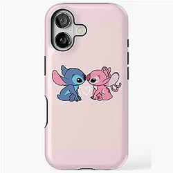 Stitch with Angel in Love iPhone Case