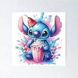 Stitch Milkshake Poster