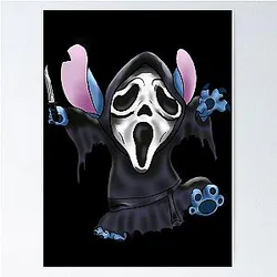 Ghostface Stitch Poster