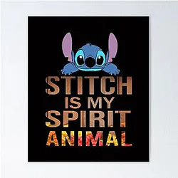 Stitch is my spirit animal Lilo Stitch Spirit Animal Poster