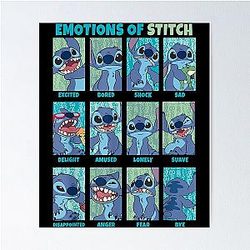 Lilo and Stitch Emotions of Stitch Poster