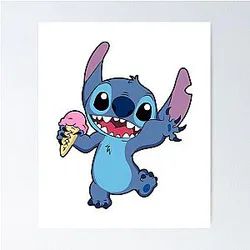 Stitch Ice Cream Poster