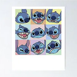 Lilo & Stitch Facial Expressions Performance Poster