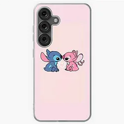 Stitch with Angel in Love Samsung Galaxy Soft Case