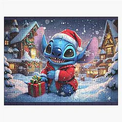 Stitch Christmas Gift Jigsaw Puzzle