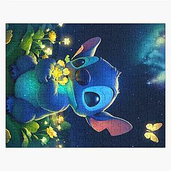Stitch flower garden Jigsaw Puzzle