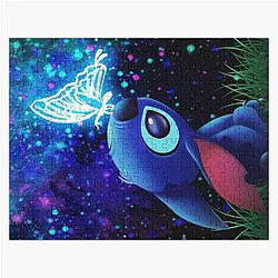 Stitch Butterfly Starry Sky Jigsaw Puzzle