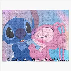 Stitch and Angel love Jigsaw Puzzle