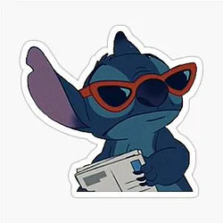 Stitch with Sticker