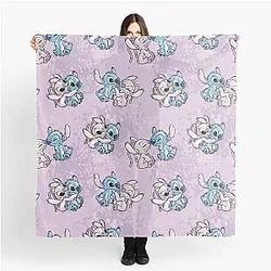 Lilo and Stitch Watercolor Scarf