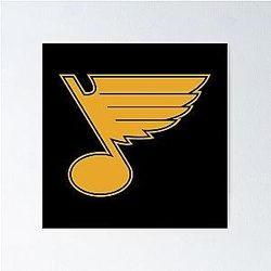 st. louis blues wings poster