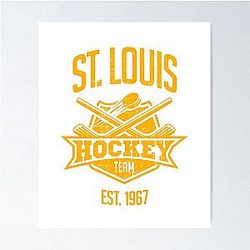 St. Louis Blues Missouri Hockey Team Poster