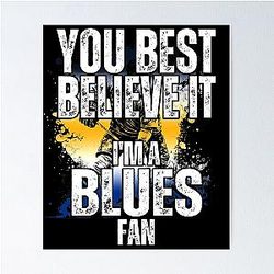St Louis Blues Fan Hockey Poster