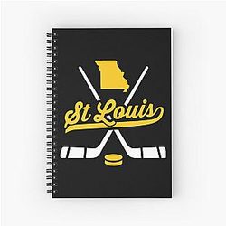 Art St. Louis Blues Spiral Notebook