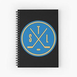 Art St. Louis Blues Spiral Notebook