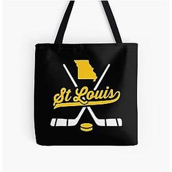 Art St Louis Blues All Over Print Tote Bag