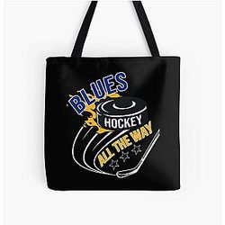 Art St. Louis Blues All Over Print Tote Bag