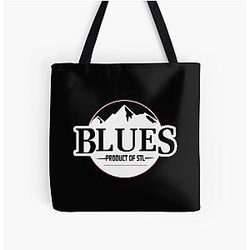 Art St Louis Blues All Over Print Tote Bag
