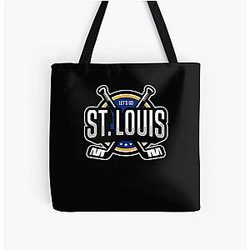 Art St Louis Blues All Over Print Tote Bag