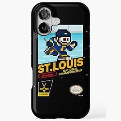 St Louis Blues 8bit Retro Pixel Art Videogame iPhone Tough Case