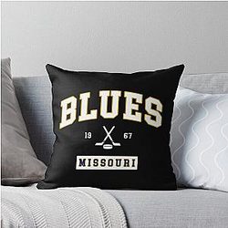 Art St. Louis Blues Throw Pillow