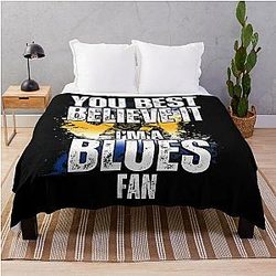 St. Louis Blues Fan Hockey Blanket