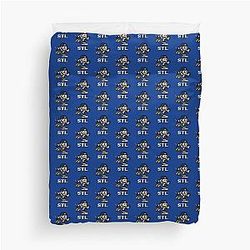 St Louis Blues 8 Bit Retro Pixel Art Videogame Duvet Cover