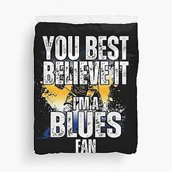 St. Louis Blues Fan Hockey Duvet Cover