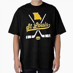 Art  Louis Blues Oversized T-Shirt