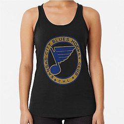 Art St Louis Blues Racerback Tank Top