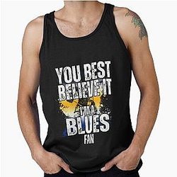 St Louis Blues Fan Hockey Tank Top