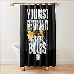 St. Louis Blues Fan Hockey Shower Curtain