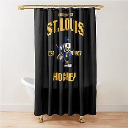 Art Blues Shower Curtain