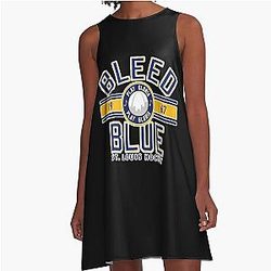 Art St. Louis Blues A Line Dress