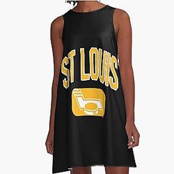 Art St. Louis Blues A Line Dress
