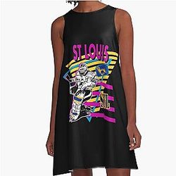 Art - St. Louis Blues A Line Dress